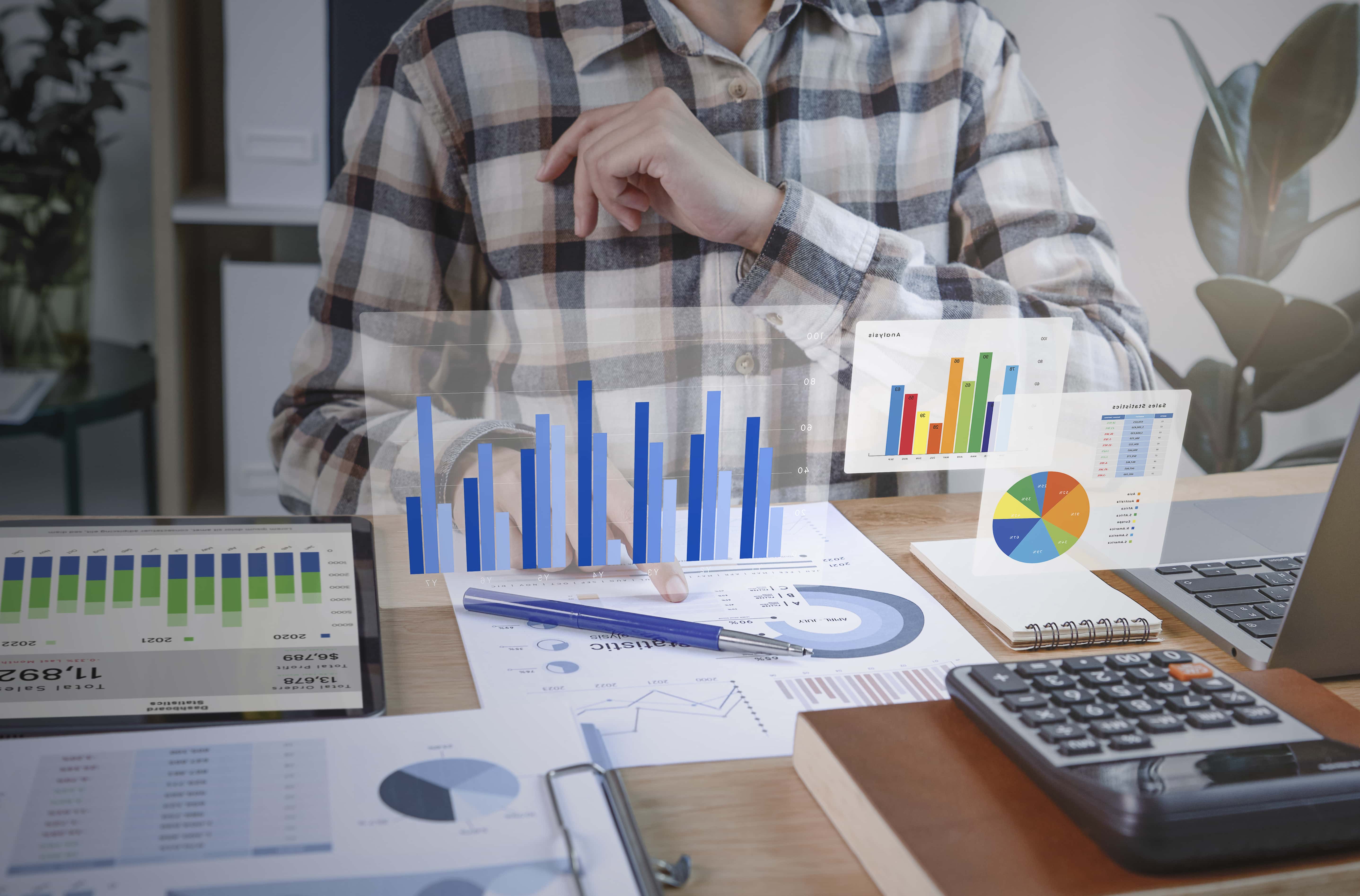 businesspeople working finance accounting analyze financing