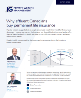 Whitepaper - Why Affluent Canadians Buy Life Insurance